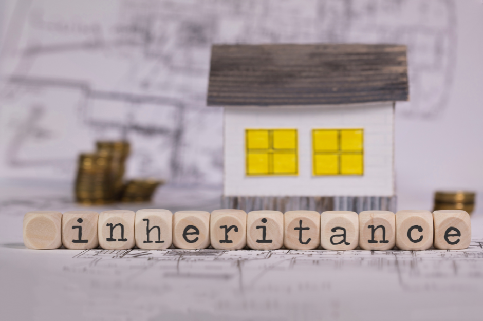 Inheritance of property - spelled out in scrabble letters