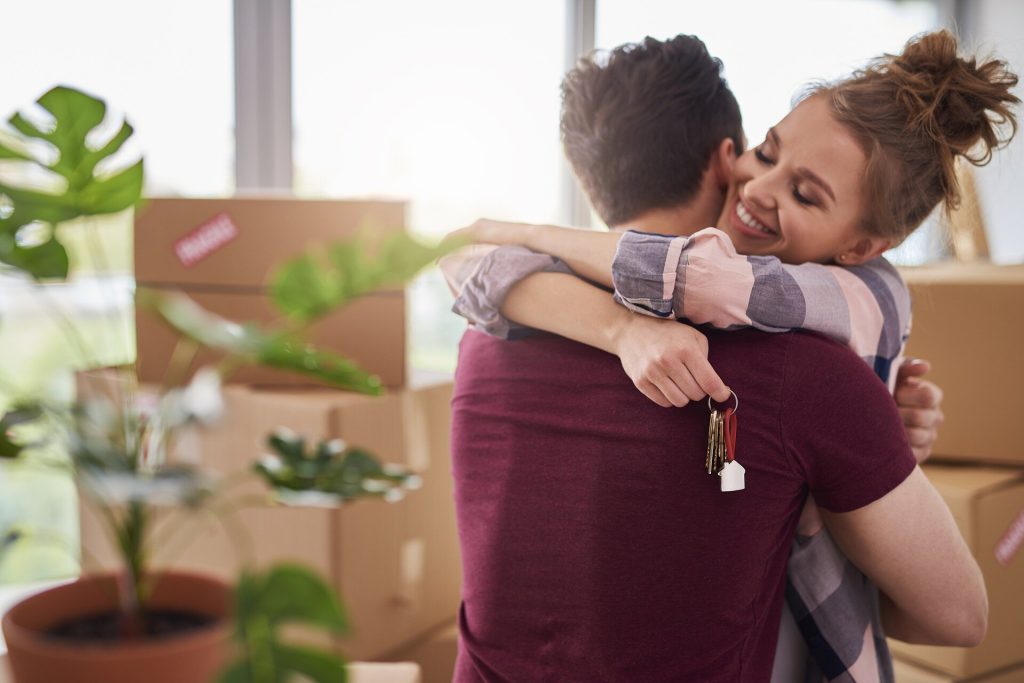 Couple excited about Moving - Relocating - Job Transfer